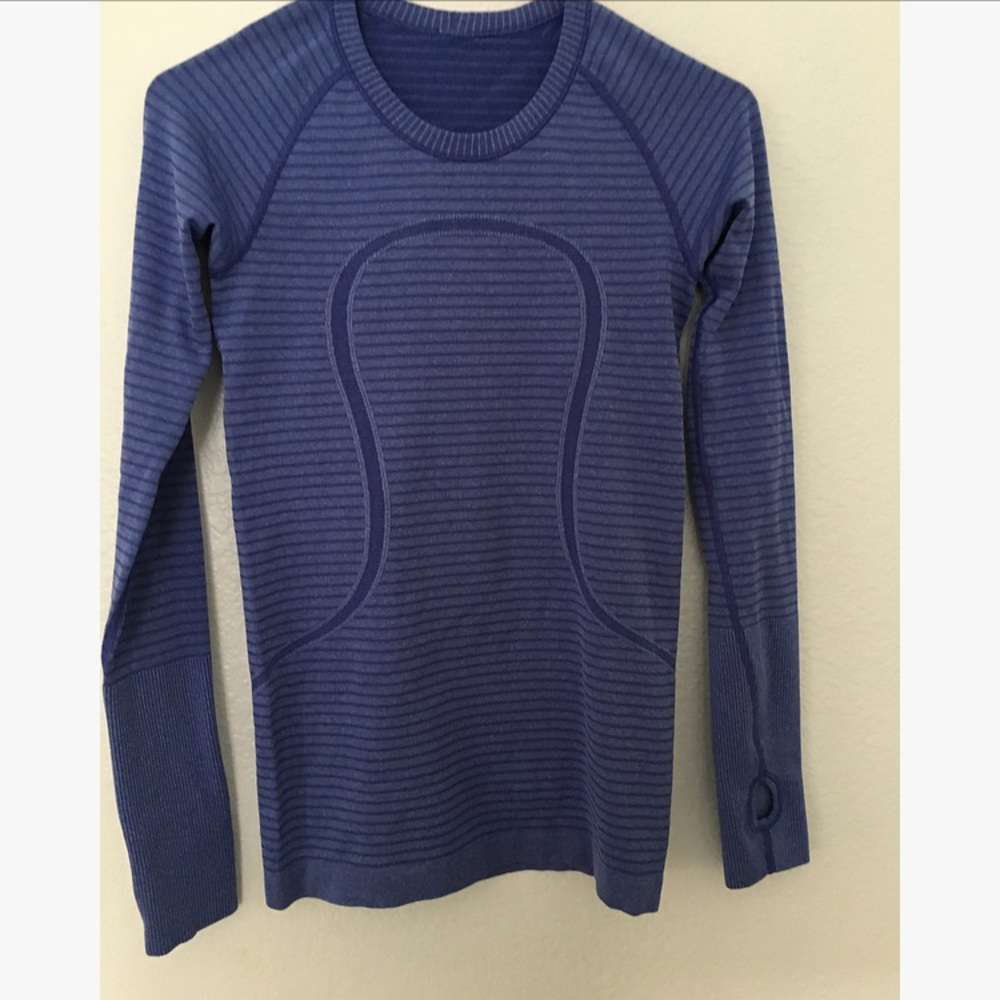 Lululemon swiftly blue longsleeve size 4